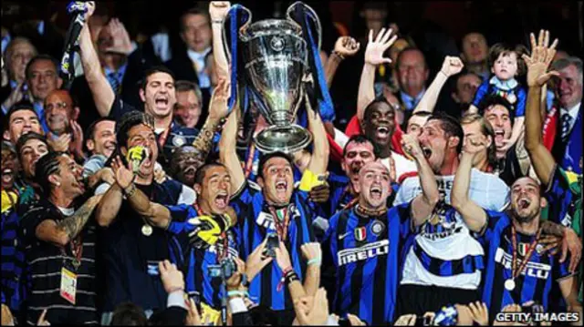 Inter Milan berpeluang juara Liga Champion mengulang musim 2009/2010. (Int)
