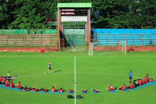 Stadion Mattaonging sebelum dibongkar. (Int)