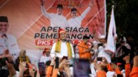 Anies Baswedan di acara apel akbar PKS Sulsel, Sabtu 23 September 2023. (Ist)