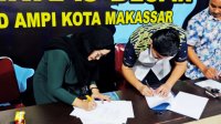 AMPI Makassar bersama Yayasan Harapan Bhakti Makassar (YHBM) menandatangani perjanjian kerjasama Sekolah Gratis melalui program AMPI Peduli Pendidikan, Kamis 6 Agustus 2020. (Ist) AMPI Makassar bersama Yayasan Harapan Bhakti Makassar (YHBM) menandatangani perjanjian kerjasama Sekolah Gratis melalui program AMPI Peduli Pendidikan, Kamis 6 Agustus 2020. (Ist)