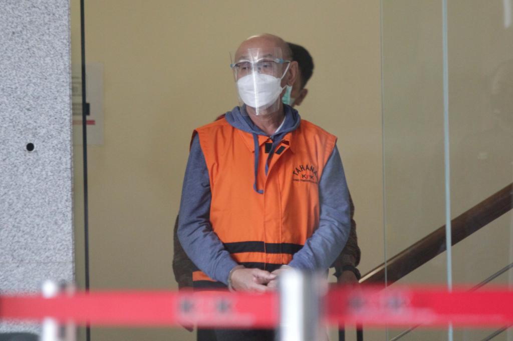 Agung Sucipto alias Anggu menjalani sidang perdana di PN Tipikor Makassar Selasa 18 Mei 2021. (Int)