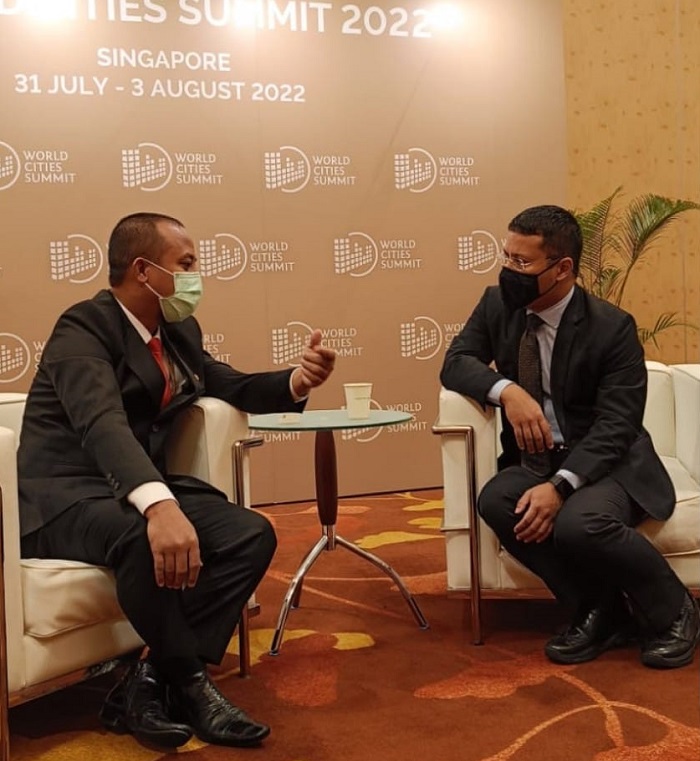 Andi Sudirman Lakukan Pertemuan Khusus dengan Menteri Pembangunan Nasional Singapura Desmond Lee. (Ist).jpg