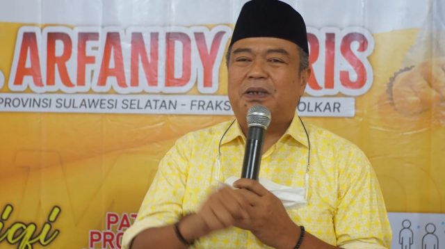 Anggota DPRD Sulsel Arfandi Idris. (Int)