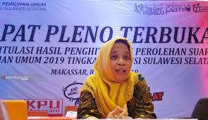 Anggota KPU Sulsel Misna Attas. (Int)
