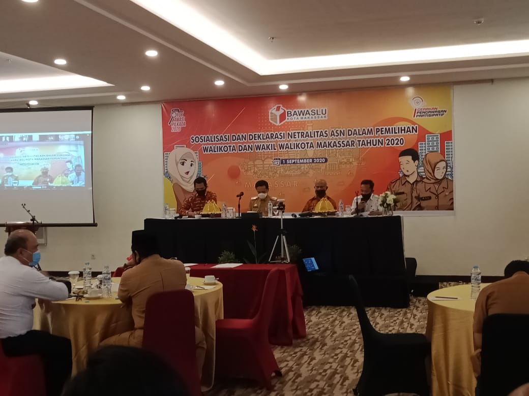 Bawaslu dan Pemkot Makassar gelar deklarasi netralitas ASN. (Ist)