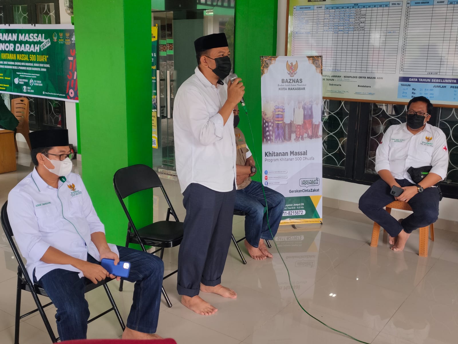 Baznas Makassar menggelar sunatan massal, Selasa 17 Agustus 2021. (Ist)