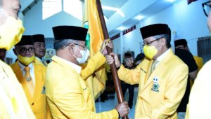 Bupati Jeneponto Iksan Iskandar kembali terpilih sebagai Ketua Golkar Jeneponto, Minggu 2 Mei 2021. (Ist)