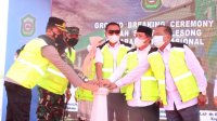 Bupati Takalar Syamsari Kitta memimpin ground breaking pembangunan RS Internasional di desa Aeng Batu-Batu Galesong Utara, Rabu 13 Oktober 2021. (Ist) Bupati Takalar Syamsari Kitta memimpin ground breaking pembangunan RS Internasional di desa Aeng Batu-Batu Galesong Utara, Rabu 13 Oktober 2021. (Ist)