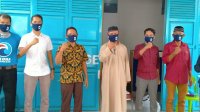 DPD Partai Gelora Takalar berbagi 1000 masker sebagai upaya memutus mata rantai Covid 19. (Ist)