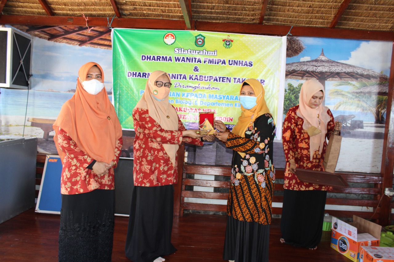 Dharma Wanita Takalar menggelar silaturahmi dengan Dharma Wanita FMIPA Unhas, 8 Juni 2021. (Ist)