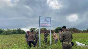 Gandeng KPK, Pemprov Sulsel amankan tanah tumbuh aset negara di Barombong, Makassar, Jumat 15 Oktober 2021. (Ist)