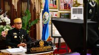 Gubernur Sulsel mengikuti HUT Bantaeng secara virtual, Senin 7 Desember 2020. (Ist)