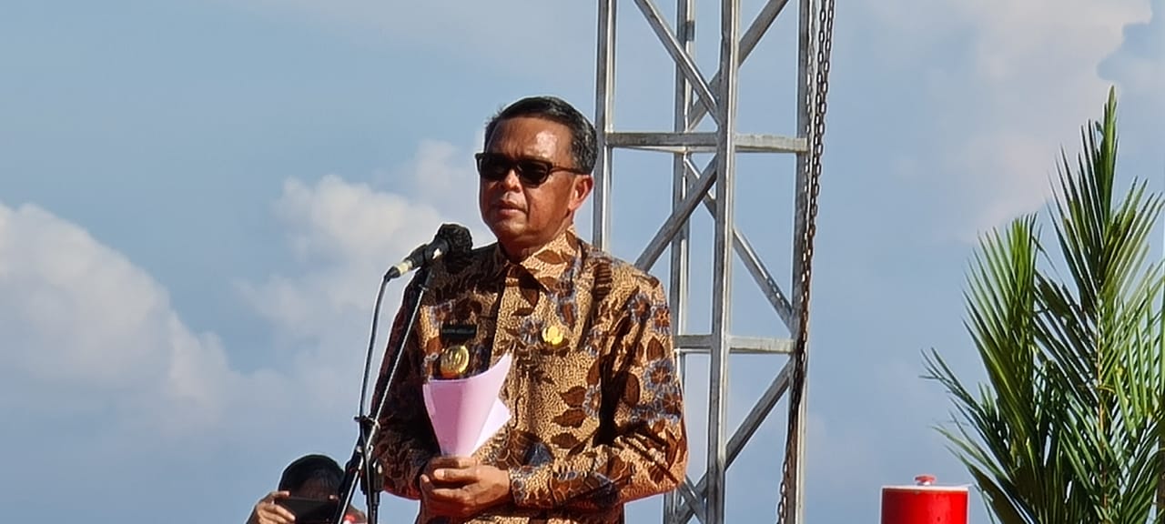 Gubernur Sulsel saat acara groundbeaking Twin Tower, Sabtu 7 November 2020. (Int)