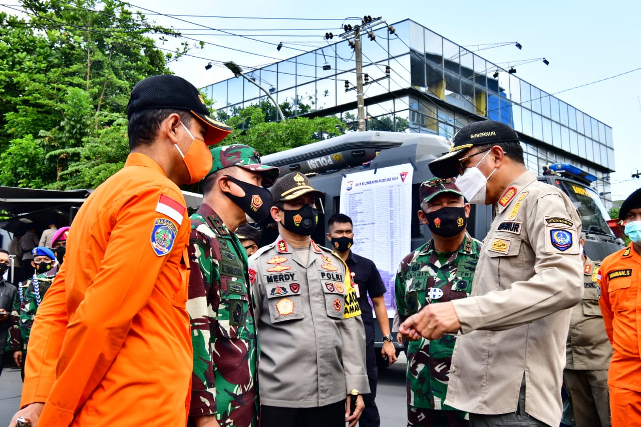 Gubernur mengecek kesiapan SAR menghadapi cuaca ekstrem. (Ist)
