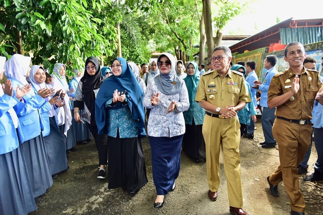 Liestiaty Nurdin Abdullah bersama Walikota Parepare Taufan Pawe beberapa waktu lalu. (Ist)