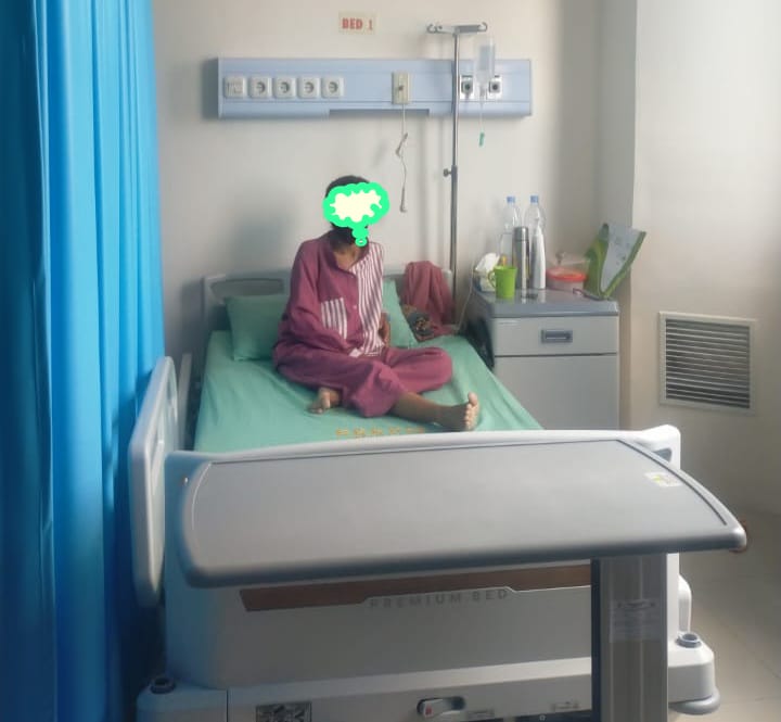 Salah satu pasien TBC Paru di BBKPM Makassar.(ist,)