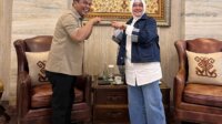 Ketua Fraksi Golkar DPRD Sulsel Rahman Pina bertemu Indira Jusuf Ismail, Rabu 29 Mei 2024. (Ist)
