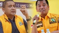 Munafri Arifuddin dan Rahman Pina, dua caleg terpilih Golkar di DPRD Sulsel yang siap bertarung di Pilwali Makassar 2024. (Ist)