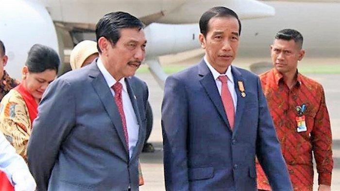 Jokowi bersama Luhut Panjaitan. (Int)