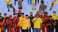 Kader- kader Pemuda Pancasila Jeneponto memberikan dukungan penuh kepada Bupati Jeneponto Iksan Iskandar memimpin kembali Partai Golkar. (Ist)