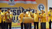 Ketua DPD I Partai Golkar Taufan Pawe didampingi Empat Kepala Daerah membuka musda Golkar Bulukumba di Hotel Hakuna Matata Bira, Minggu 28 Agustus 2021. (Ist)