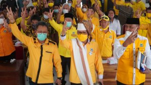 Ketua DPD I Partai Golkar Taufan Pawe saat konsolidasi di Tana Toraja. (Ist)