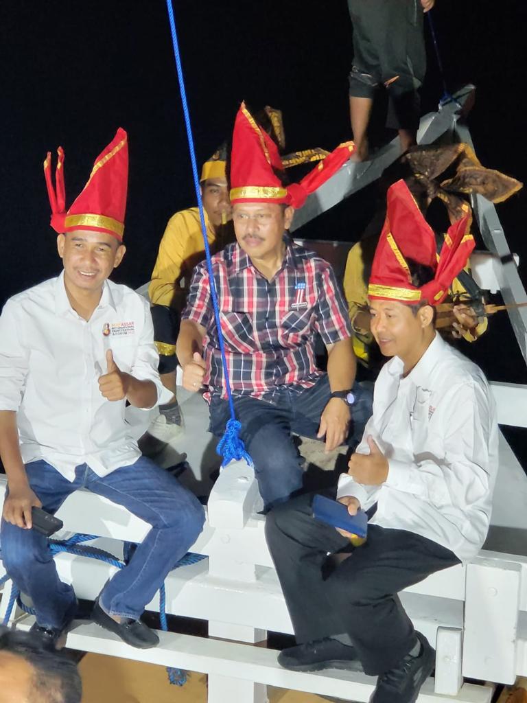 Ketua DPRD Makassar Rudianto Lallo saat menghadiri F8 Makassar di Pantai Losari, Rabu 7 September 2022 malam. (Ist)