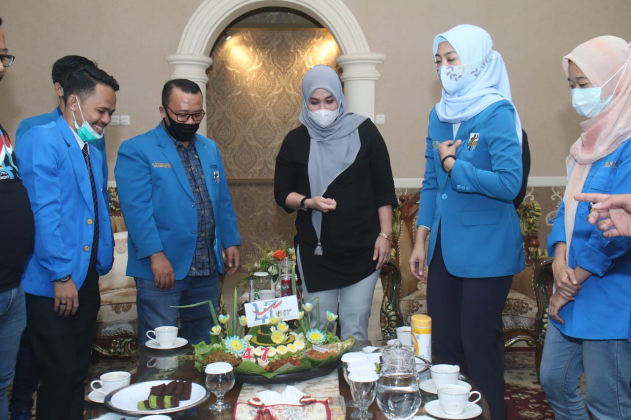 Ketua DPRD Sulsel Andi Ina Kartika saat menerima kunjungan KNPI Sulsel di rumah jabatannya, Senin 27 Juli 2020. (Ist)