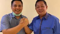 Ketua DPW Nasdem Rusdi Masse bersama Ketua Gerindra Sulsel Andi Iwan Aras di Jakarta, Jumat 26 Juni 2020. (Ist)