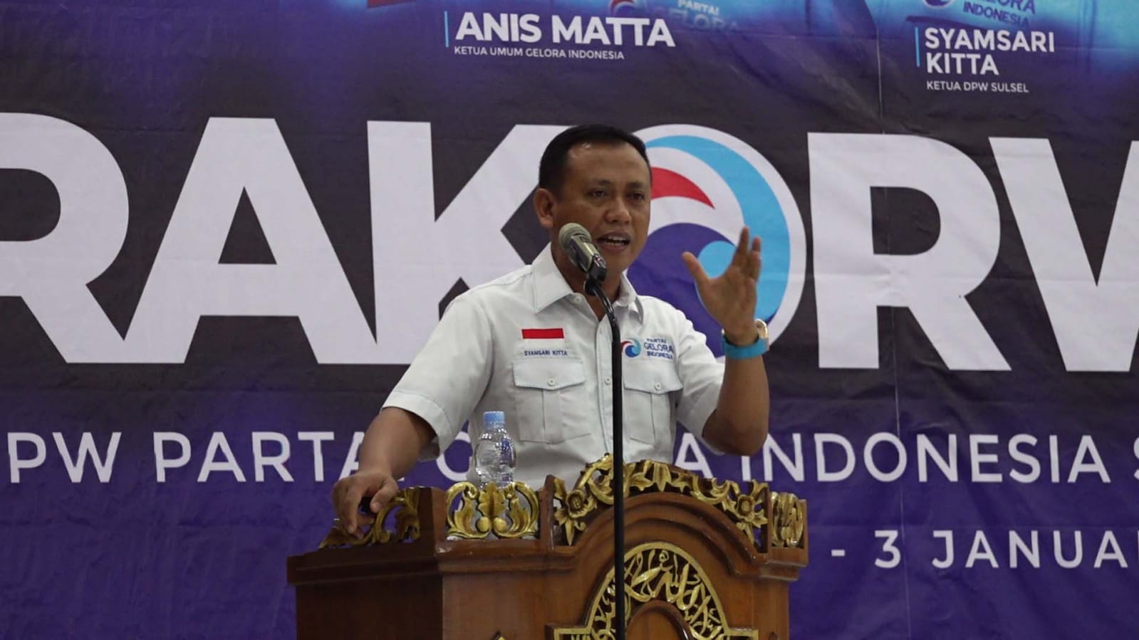 Ketua Gelora Sulsel Syamsari Kitta. (Ist)