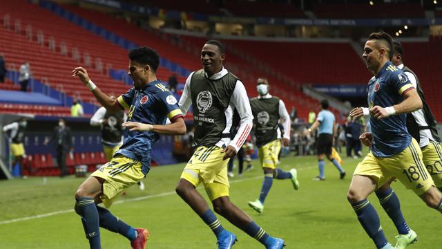 Kolombia juara tiga Copa Amerika 2021 usai membekuk Peru, Sabtu 10 Juli 2021. (Int)