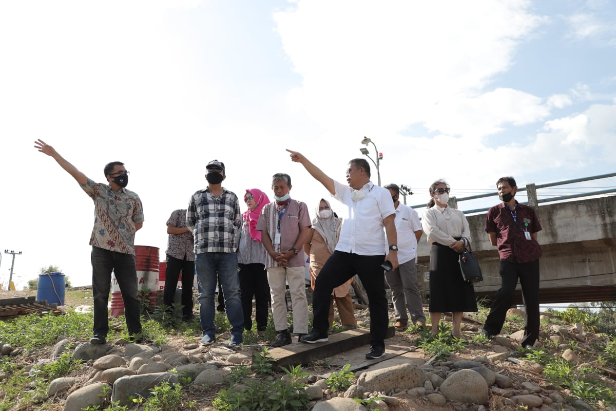 Komisi B DPRD Makassar melakukan sidak di intake PDAM Makassar di Moncongloe dan Nipanipa, Jumat 18 Seotember 2020. (Ist)