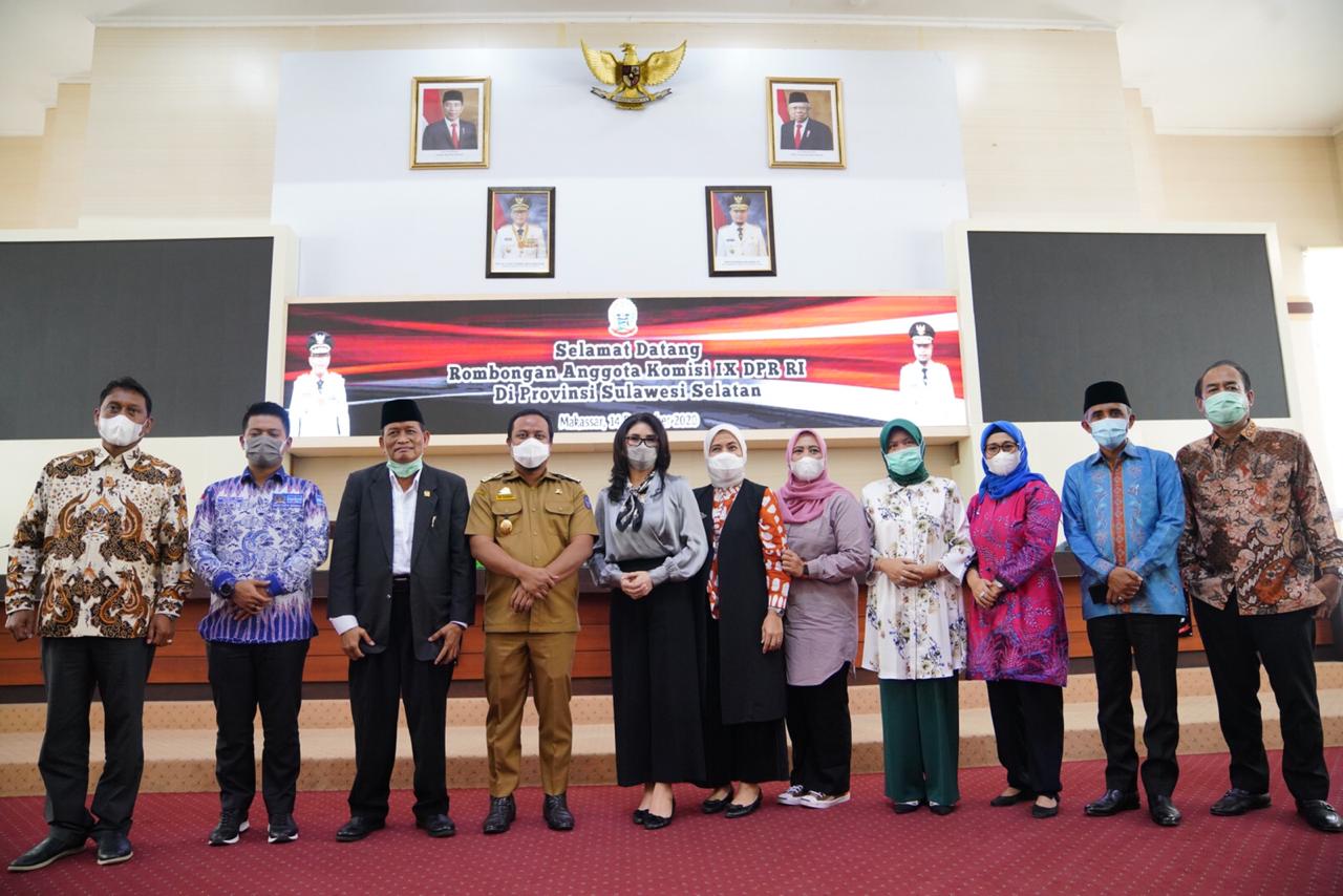 Komisi IX DPR RI memuji inovasi Sulsel menangani Covid 19. (Ist)