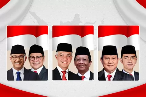 Komisi Pemilihan Umum (KPU) resmi menetapkan tiga pasang calon presiden dan calon wakil presiden yang akan berkontestasi pada Pilpres 2024. (Int)