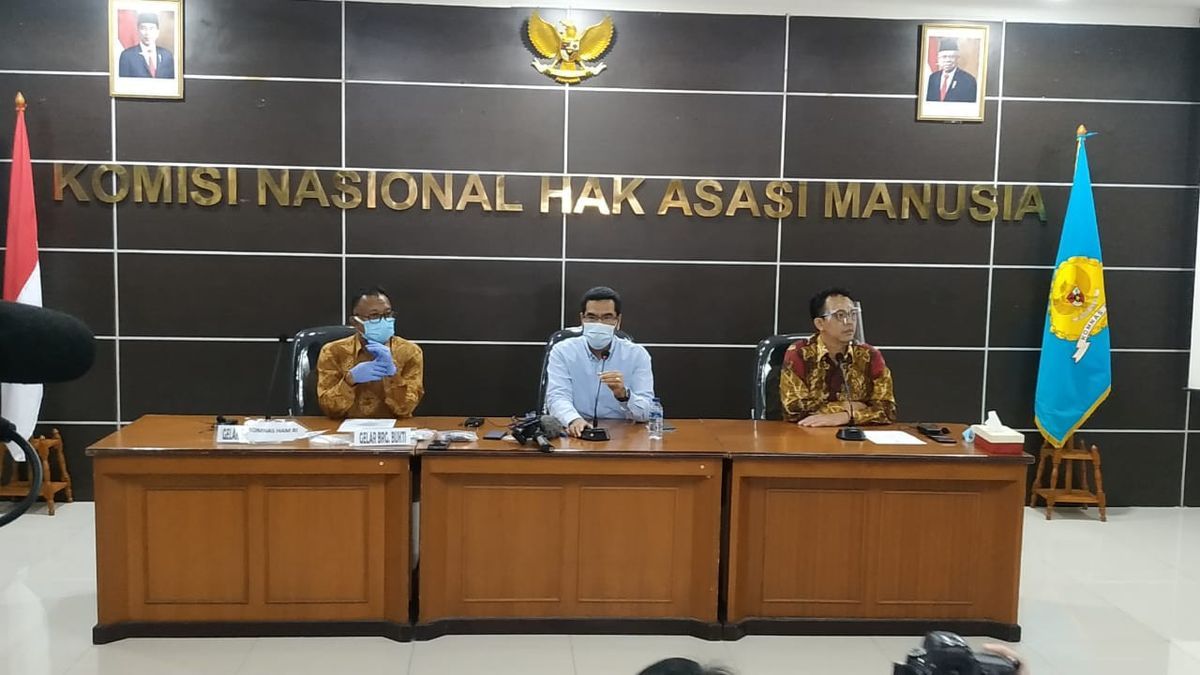 Komnas HAM paparkan hasil investigasi atas kematian enam Laskar FPI di Kilometer 50 Tol Cikampek, Karawang, Jumat 8 Januari 2021. (Int)