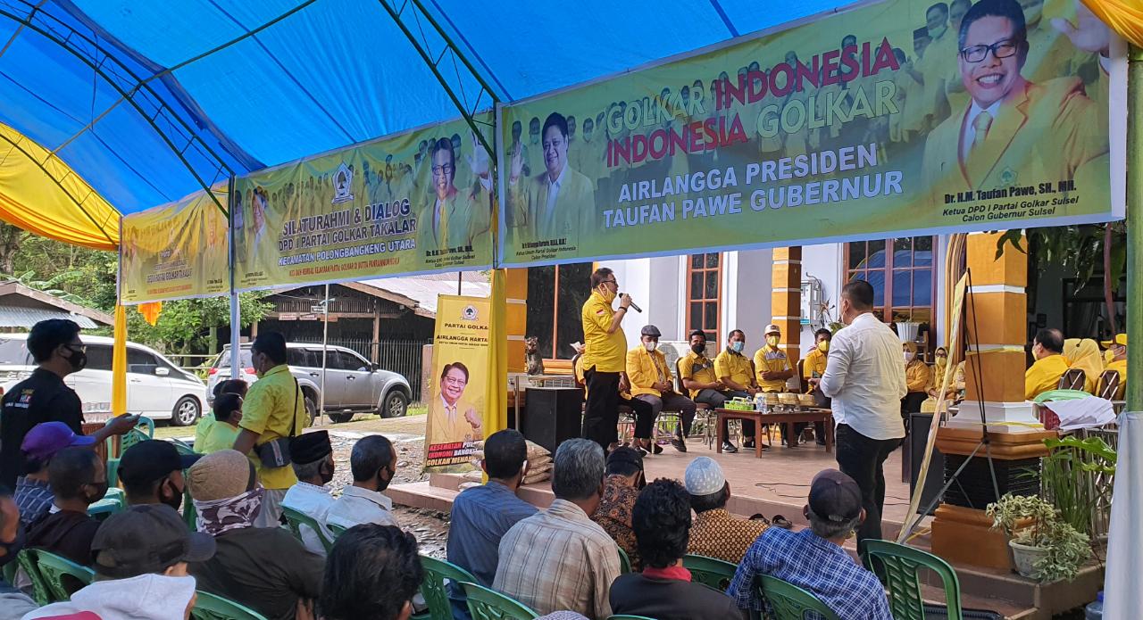 Konsolidasi Golkar kecamatan di Polongbangkeng Utara, Jumat 9 April 2021. (Ist)