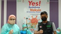 LPBI NU Makassar mengajak warga ikut vaksinasi. (Ist)