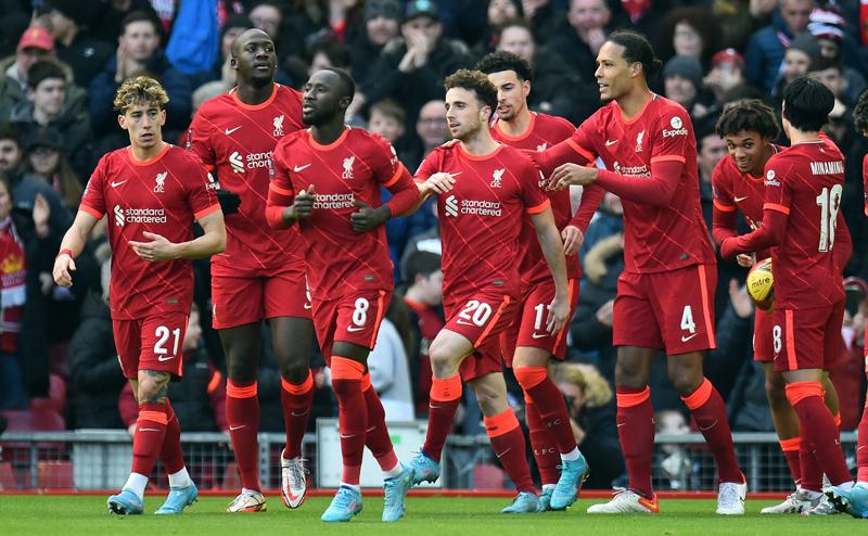 Liverpool sukses menggasak tuan rumah Benfica, Rabu 6 April 2022 dinihari. (Int) Liverpool sukses menggasak tuan rumah Benfica, Rabu 6 April 2022 dinihari. (Int).jpg