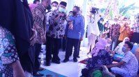 Menteri Kordinator Bidang Pembangunan Manusia dan Kebudayaan RI Muhajir Efendi melakukan kunjungan kerja ke Takalar tepatnya di Desa Bontomarannu, Galesong Selatan, Kamis 10 Juni 2021 sore.