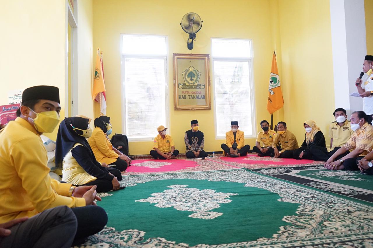 Meski belum rampung sepenuhnya, kantor Golkar Takalar kini sudah bisa digunakan, Minggu 2 Mei 2021. (Ist)