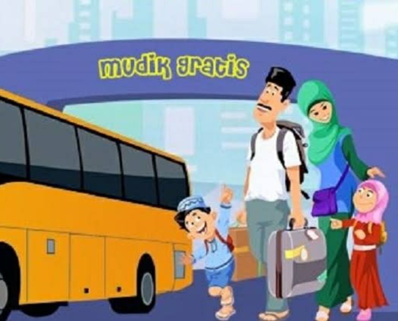 Mudik gratis. (Ilustrasi) Mudik gratis. (Ilustrasi).jpg