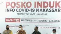PJ Walikota Makassar Prof Rudy Djamaluddin saat rapat bersama Tim Gugus di Posko Induk Penanganan Covid 19 beberapa waktu lalu. (Int)