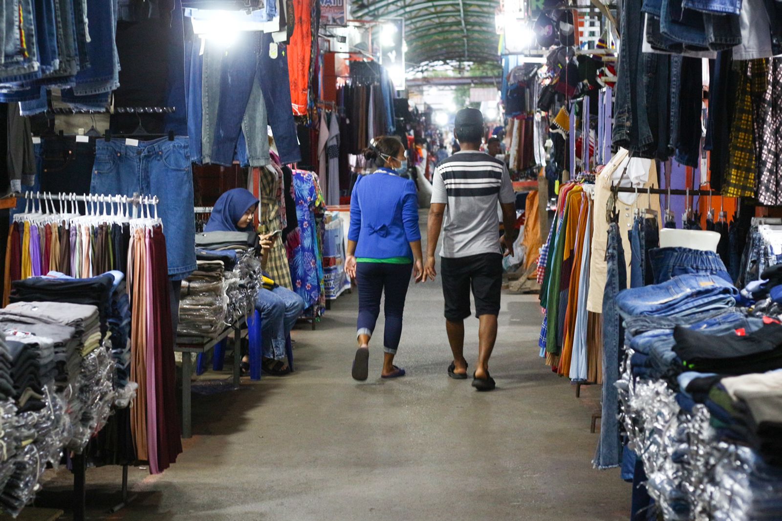 Pasar Senggol Parepare kini lebih tertata dan bersih. (Ist)