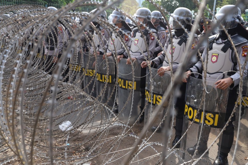 Pengamanan demo. (Int)