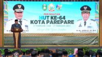 Pj Gubernur Sulsel Bahtiar di acara HUT Parepare. (Ist)