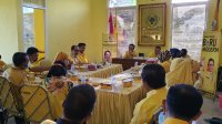 Plt Ketua Golkar Takalar Zulkarnain Arief memimpin rapat pleno, Kamis 24 Juni 2021. (Ist)