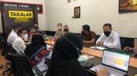 Rapat evaluasi vaksinasi di Polres Takalar, Rabu 16 Februari 2022. (Ist)
