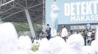 Satgas Covid 19 dilaunching di Lapangan Karebosi, Makassar. (Int)