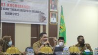 Sekda Takalar Muhammad Hasbi saat membuka Rakor MTQ tingkat kabupaten di kantor Kemenag Takalar, Selasa 1 Maret 2022. (Ist) Sekda Takalar Muhammad Hasbi saat membuka Rakor MTQ tingkat kabupaten di kantor Kemenag Takalar, Selasa 1 Maret 2022. (Ist)