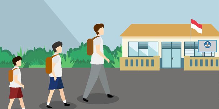 Sekolah siap dibuka lagi di tengah pandemi corona atau Covid 19 yang belum mereda. (Int)